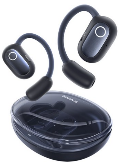 베이스어스 Eil Sport 블루투스 오픈 무선 이어폰, PM2OA, 코스믹 블랙