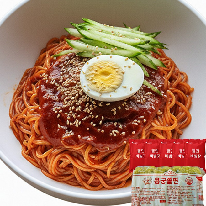 [산들푸드] 새콤달콤 용궁 쫄면 5인분, 1개, 1kg