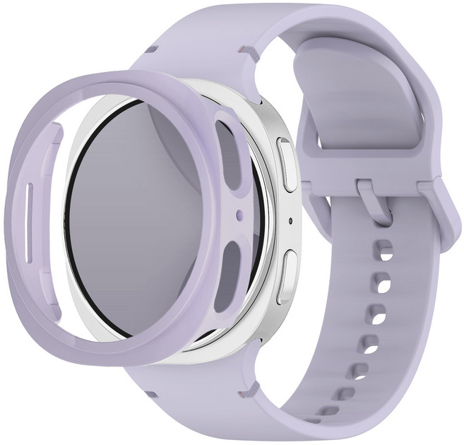 아이메이드잇 갤럭시워치 실리콘 스트랩 케이스, 라벤더, 1개