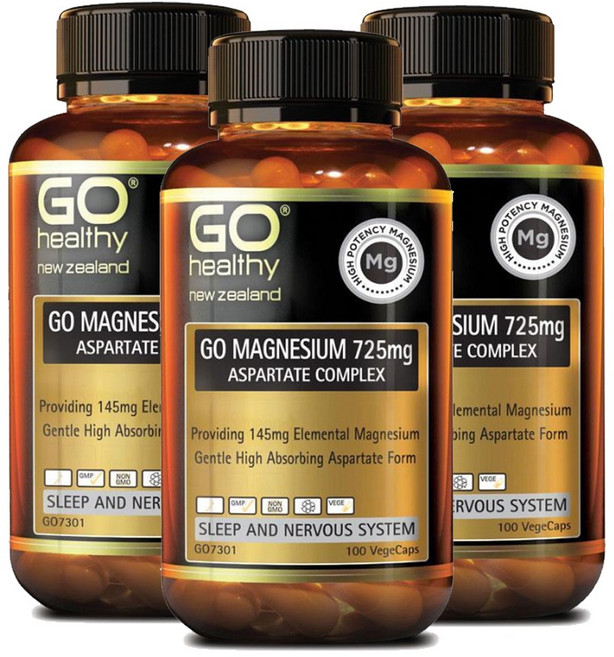 고헬씨(Go Healthy) 고헬씨 마그네슘 아스파르테이트 725mg 콤플렉스 100 베지캡슐 X 3개, 1세트, 300정