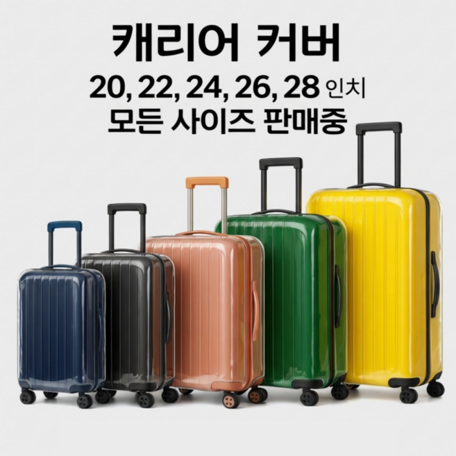 다잇대 초간편 탈부착 방수 여행용 캐리어 커버