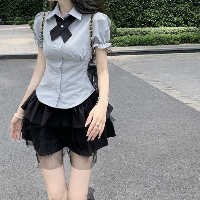 小個子套裝學院風夏季裙子日系JK制服