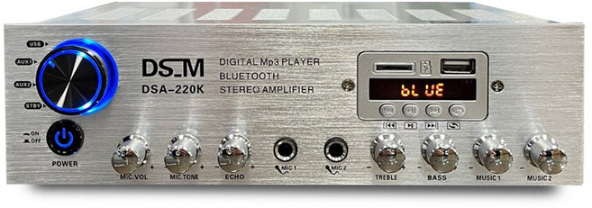 REX-202 매장용앰프 미니앰프 블루투스앰프 2채널 200W, DSA-220k