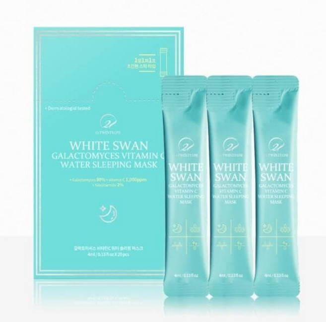 오투에니원 화이트스완 갈락토미세스 비타민 C 워터 슬리핑팩, 1개, 4ml
