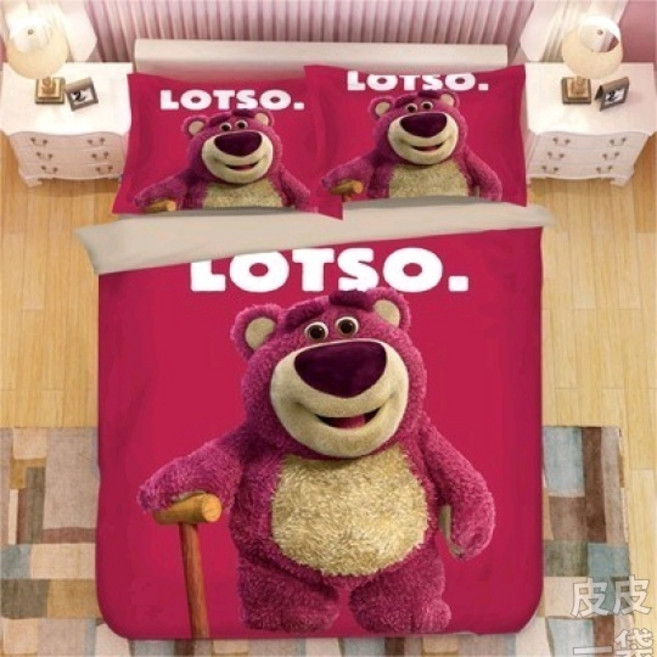 토이스토리 이불 커버 세트 랏소베어 세트 베개 침구, BE