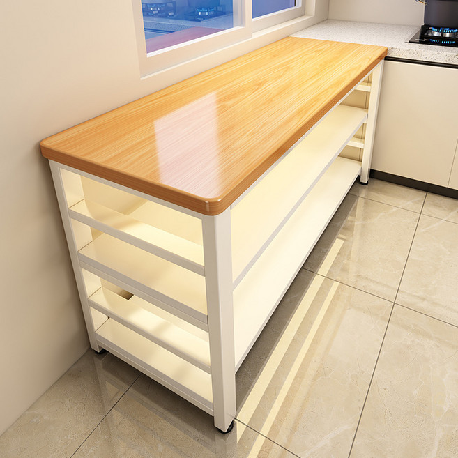 ANYOU 다용도정리선반 주방 수납장 3단 테이블 튼튼한 와이드 식탁 전자레인지선반, 1개