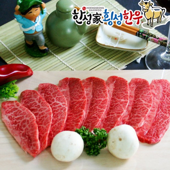 더바른식탁 한우 1+등급 부채살 300g 횡성 한우 한우 구이용 한우 부채살 스테이크, 1개