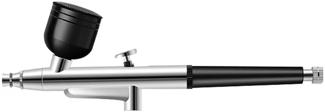 휴대용 에어브러시 건 키트 브러쉬 페인팅 세트 네일 케이크 타투 메이크업용 에어브러시 스프레이 도구 세, 03 black