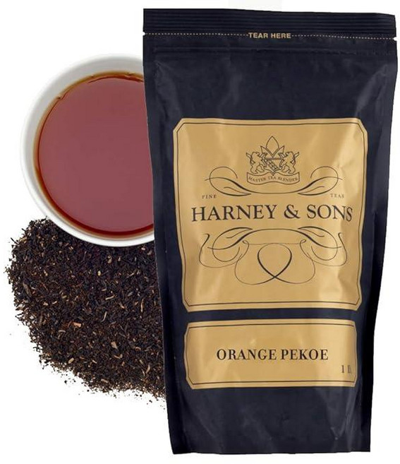 Harney & Sons 오렌지 페코 잎차, 1개, 150g