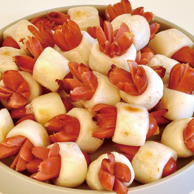 문어모양 소떡롤 문어발소떡 1kg 3봉 실속묶음, 3개