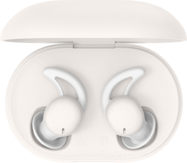 모레아 수면용 이어폰 나잇버즈 이어플러그(수면 앱 제공), 화이트