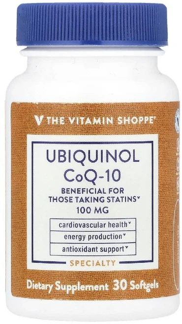 더비타민샵 유비퀴놀 코큐텐 100mg Ubiquinol CoQ-10 소프트젤 30정, 1개 - 쿠팡