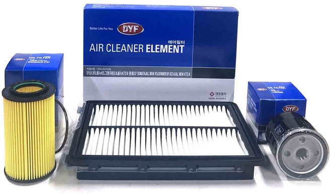 엑센트 11년부터 18년식 디젤 에어크리너+오일필터 2종세트