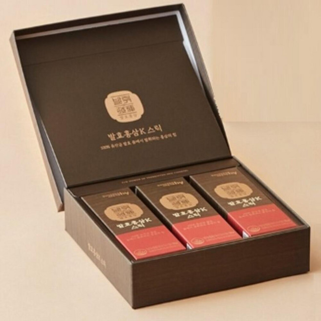 진샵 진샵 한국야쿠르트 6년근 발효 홍삼 진세노사이드 액 농축액 진세노이드 스틱 30포