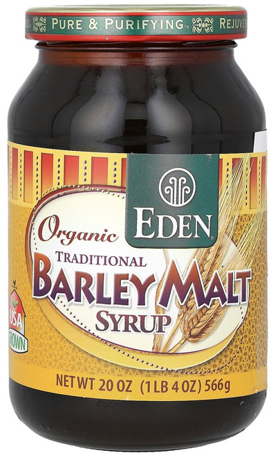 Eden Foods 유기농 전통 보리 맥아 시럽 20 oz (566 g) 1팩, 566g, 1개
