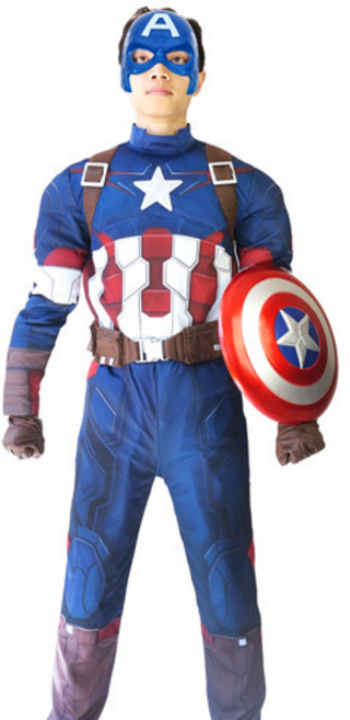 캡틴아메리카 성인용 코스튬