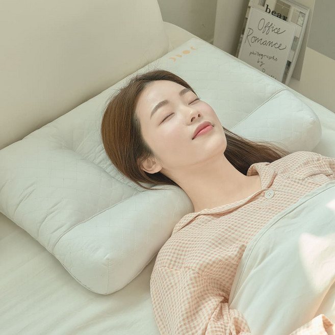 수면공감 우유베개 라이트핏 경추베개 메모리폼 목디스크 베개, 1개, 화이트