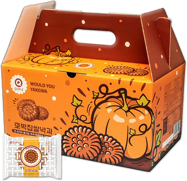 달콤하면 약과지 우주 호박찹쌀약과, 80개, 40g