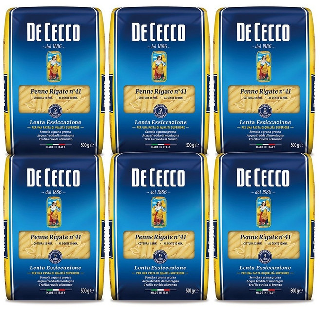 데 체코 파스타면 (펜네 리가테), 1g, 1개