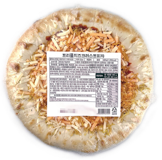 선진FS 트리플 치즈 듬뿍 크러스트 피자 485g 10인치 레귤러, 1개