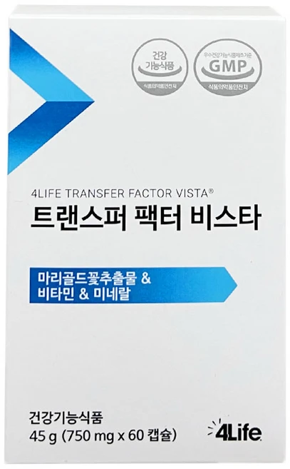 포라이프 트랜스퍼 팩터 비스타 60캡슐 마리골드꽃추출물 (+휴대용 물티슈 증정), 45g, 1세트 - 쿠팡