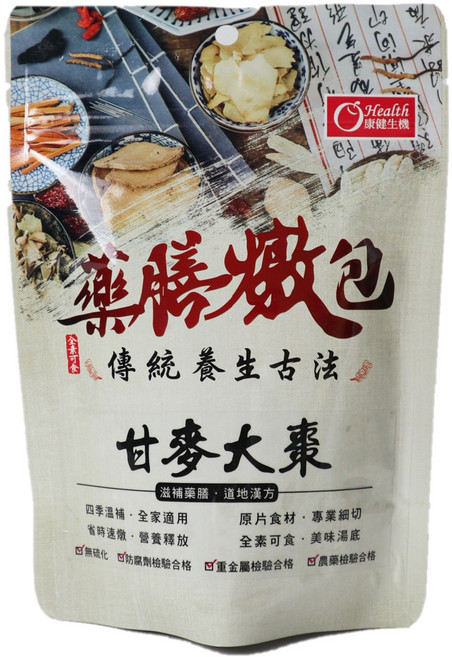 康健生機 甘麥大棗藥膳燉包, 30g, 6個