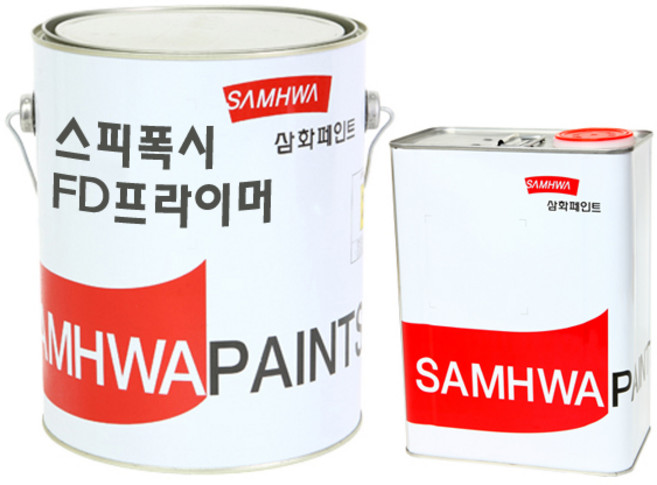 삼화페인트 철재용 에폭시페인트 스피폭시 FD 프라이머, 흑색, 4L, 1개