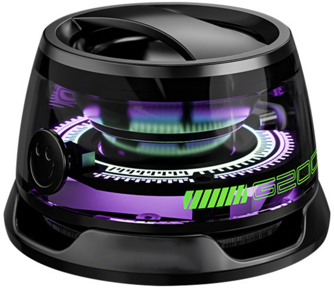 Kuchae 블루투스 스피커 G200 마그네틱 자석 미니스피커, 블랙