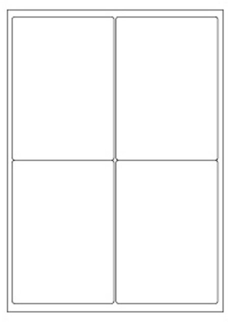 [내일도착] 흰색라벨 100매 A4라벨지 물류용 주소용 바코드용 스티커라벨 폼텍규격, 4칸_GL9104_99.1x140mm_100매