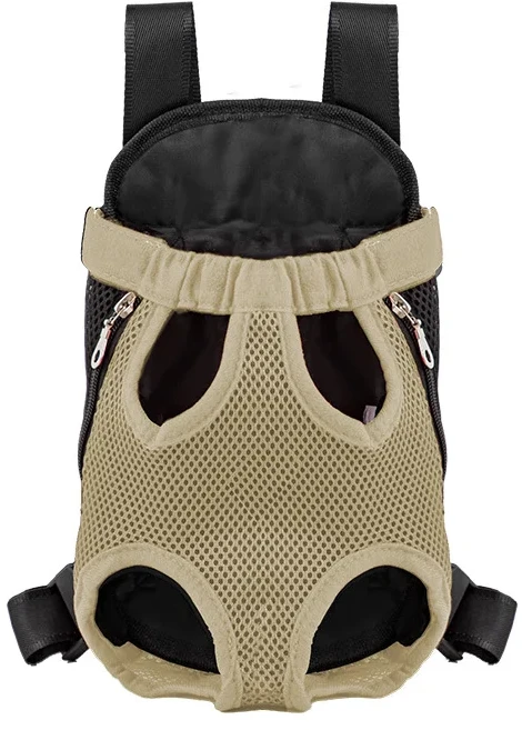베스토 조정 가능한 고양이 가방 애완 동물 더블 어깨 배낭 휴대용 야외 여행 캠핑 하이킹, 01 XL-in 9kg, Beige Grid