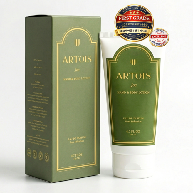 로션 아닌 향수 아르투아 조 핸드 & 바디로션 남여공용 퍼퓸 향기 좋은 바디로션 향이 좋은 바디로션 라임바질만다린향, 1개, 140ml