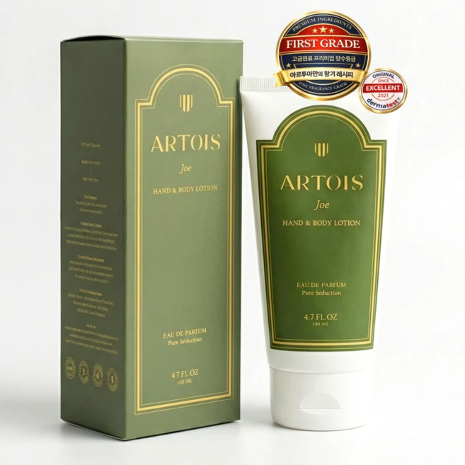로션 아닌 향수 아르투아 조 핸드 & 바디로션 남여공용 퍼퓸 향기 좋은 바디로션 향이 좋은 바디로션 라임바질만다린향, 1개, 140ml - 쿠팡