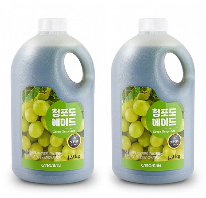 까로망 청포도 에이드 1.9kg, 2개