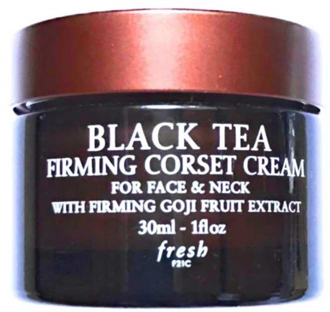 냉차 온차 녹차 그린티 탈모 블랙 티 퍼밍 코르셋 크림 농축액 .24온스/7mL 여행용 사이즈., 블랙 티 퍼밍 코르셋 크림 농축액 .24온스/7mL 여, 1개, 7ml