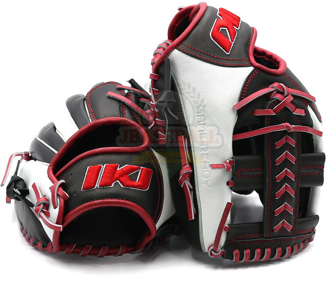 인코자바 내야수글러브 십자웹 게임레디 블랙화이트레드 GR BP-4(BK/WH/RD)JB, 1개, 우투/왼손착용/오른손잡이