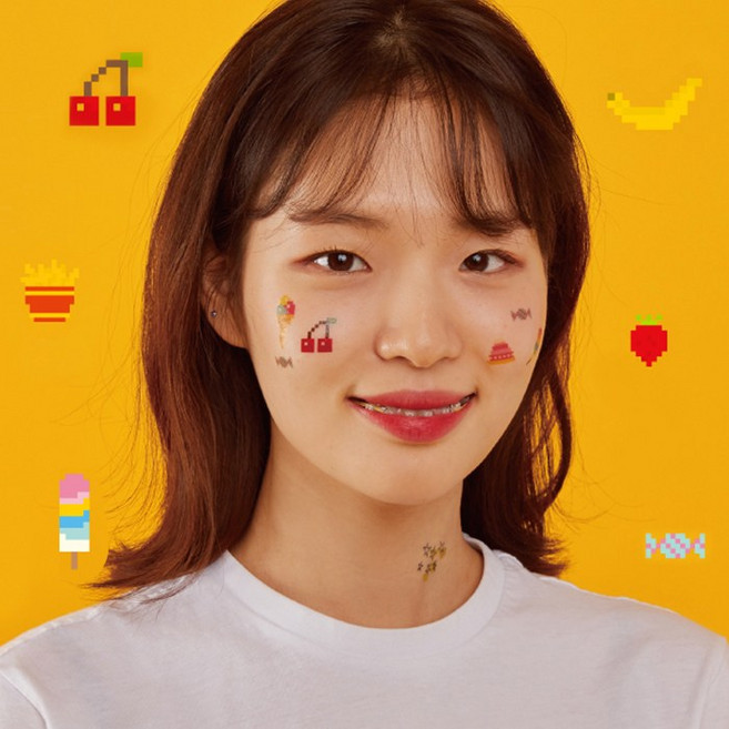 타투스티커 스티키타투 문신스티커 헤나스티커, 6-손가락낙서A, 1-50, 1개