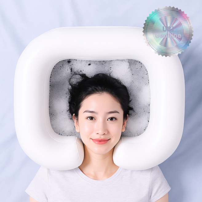 목이편안한 세발기 환자용 머리감는도구 환자머리감기기도구, 1개, 화이트