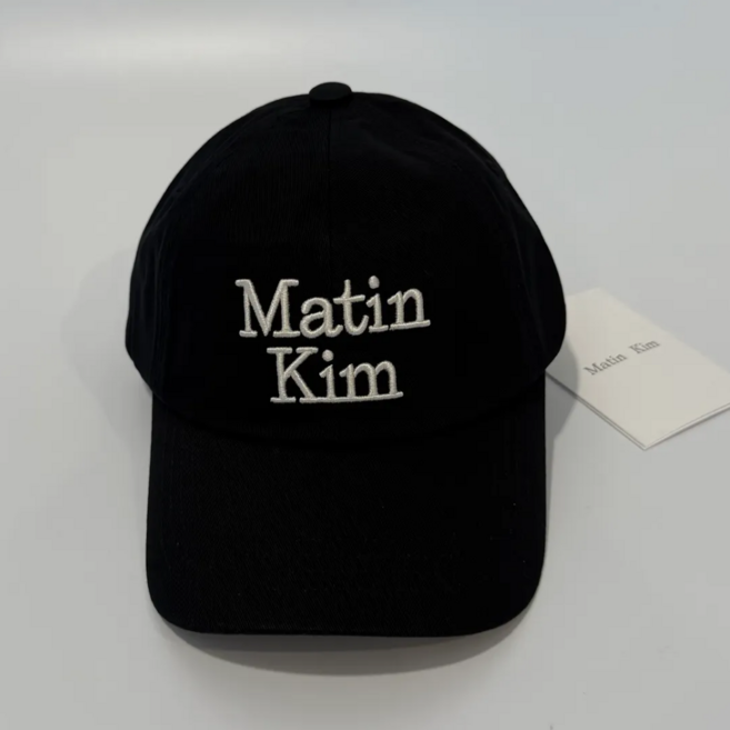 마뗑킴 로고 볼캡 MATIN VOLUME LOGO BALL CAP 커플 모자