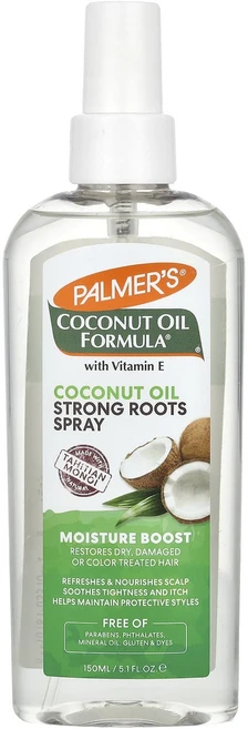 Palmer's Coconut Oil Formula® 비타민E 함유 강력한 뿌리 스프레이 모이스처 부스트 150ml(5.1fl oz), PalmersCoconutOilFormula비타민E함유, 1개, 150ml - 쿠팡