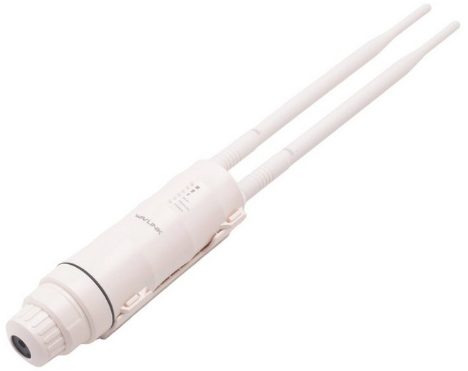 Wavlink AC600 2.4G/5G 듀얼 밴드 고전력 실외 무선 WIFI 라우터/AP 리피터 익스텐더 15kV 외부 안테나 EU 플러그, EU 플러그, 하얀색