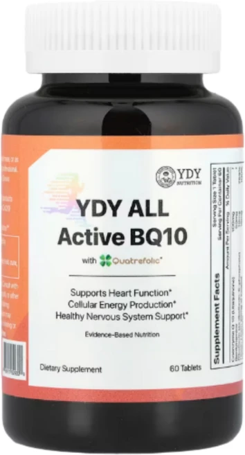 YDY 올 액티브 BQ10 60정 약들약 고약사 / 해외직구 미국정품, 1개 - 쿠팡