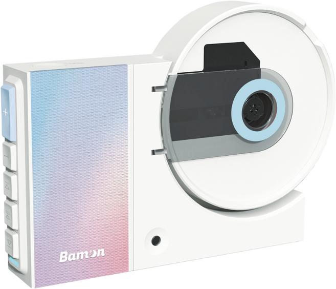 【Bam:on】漸層經典CD播放機, 粉紫藍漸層, BAM-C100