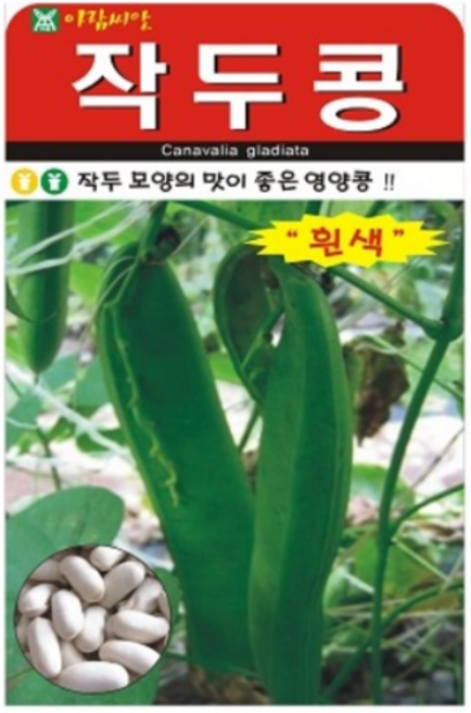 작두콩(흰색) 500g 비염에좋은 콩 씨앗 종자 모종 텃밭 주말농장 아람종묘 그린종묘농약사