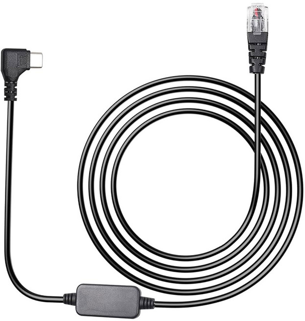 Hodeoo USB-C to RJ11 전원 코드 길이 33피트 에스코트 MAX360 MAX 360c IXc 9500 IX 유니덴 R1 R3 R7 벨트로닉스 코브라 라덴소 XP 등과, 6.56ft, 1개