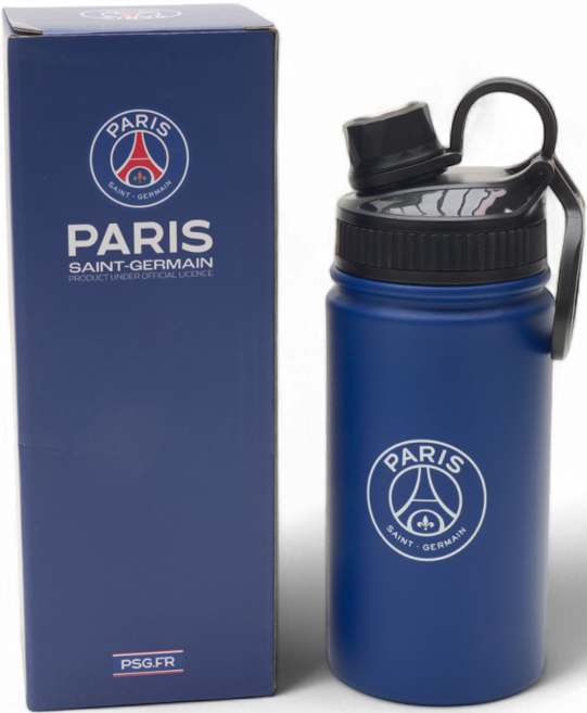 파리 생제르맹 렌즈 텀블러 12oz 보온 보냉 스테인레스 물병, 블루, 1개, 350ml
