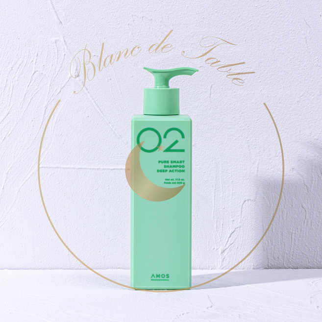 아모스 퓨어스마트 샴푸 딥액션, 1개, 500g