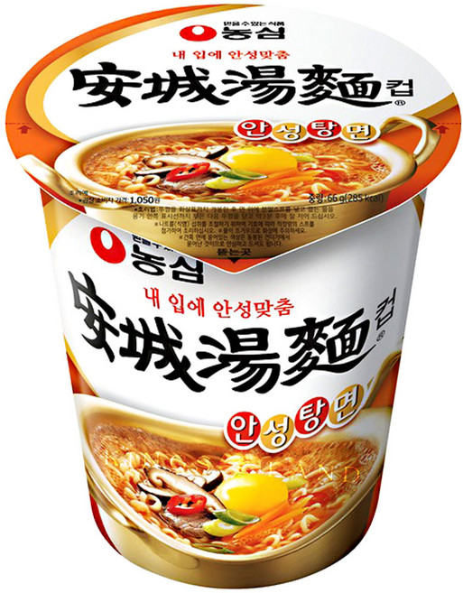 농심 안성탕면 소컵 66g, 20개