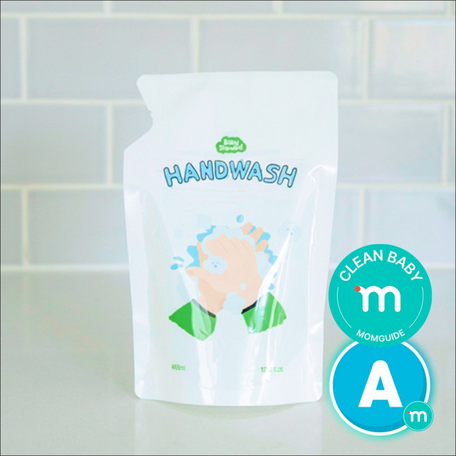 베이비스탠다드 아기 핸드워시 리필 거품형 유아 손세정제, 1개, 450ml, 무향