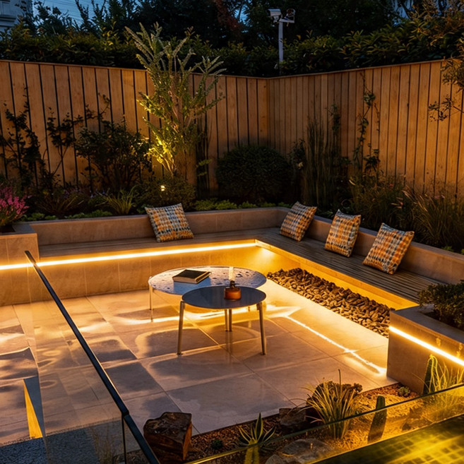 태양열 정원등 태양광 줄조명 트리전구 정원조명 라인 5m 10m, 01_라인조명 플러스형 10m