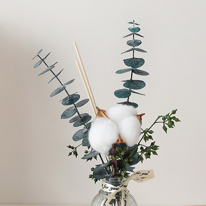 감성 디퓨저 드라이플라워 스틱 디퓨저리드 패키지, 1개입, 1개, 목화